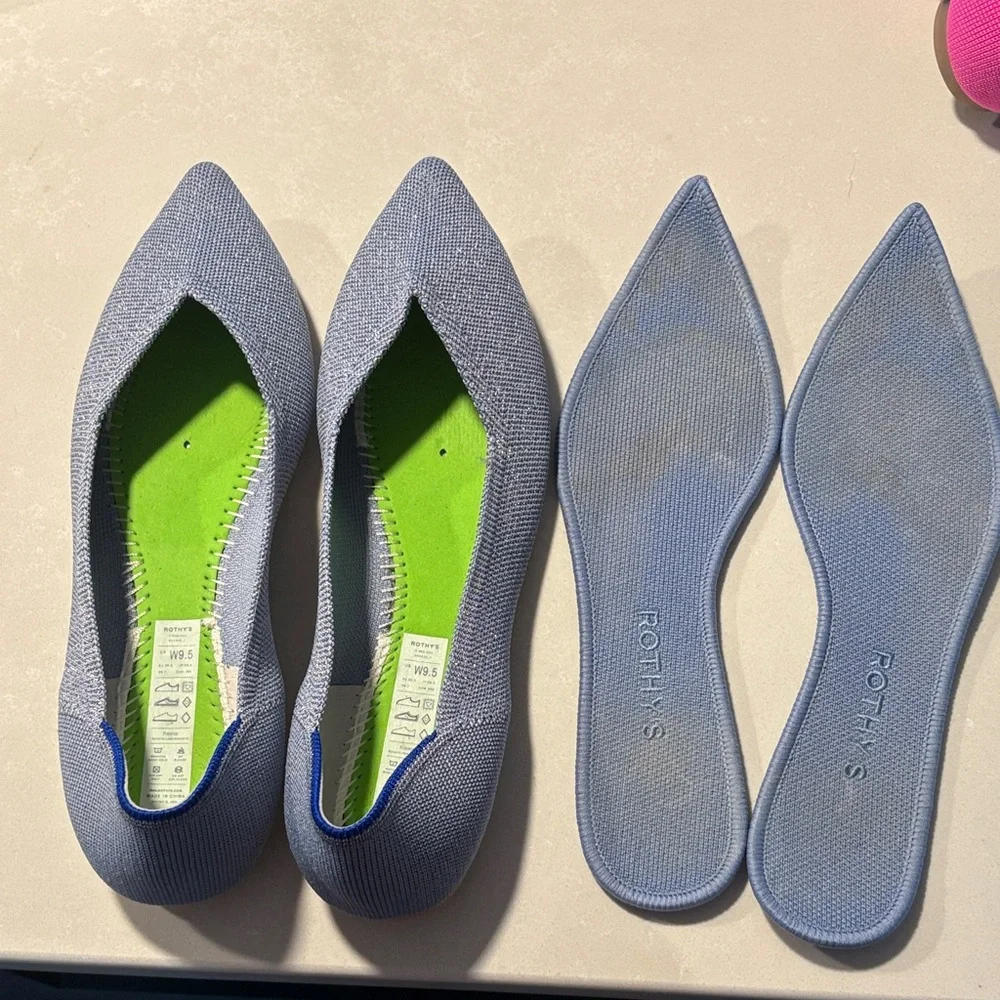 Rothy's Women's Light Blue Pointed Flats - Picture 7 of 7